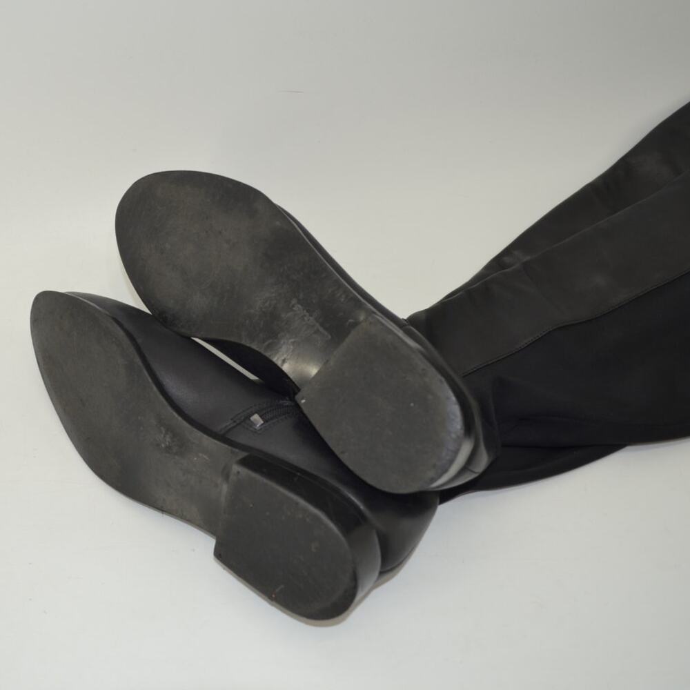Clarks Caddy Belle Knee High Boot Leather Black Minimalist 7 - Picture 9 of 15